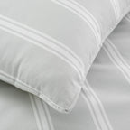 Bianca Ashford Stripe 200 Thread Count 100% Cotton Reversible Duvet Cover Set - Silver image 13