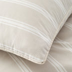 Bianca Ashford Stripe 200 Thread Count 100% Cotton Reversible Duvet Cover Set - Silver image 6