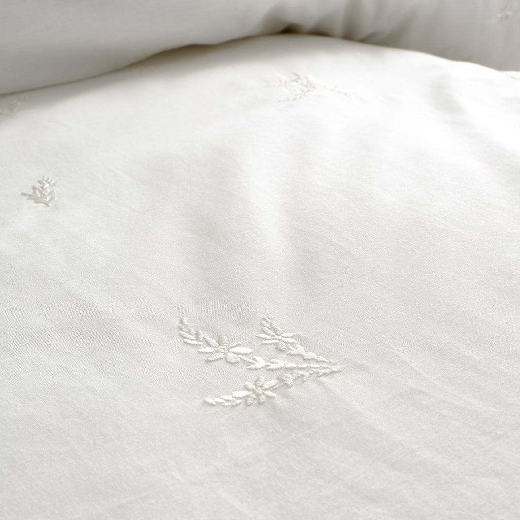 Bianca Fine Linens Lottie Embroidery Duvet Cover Set - Lottie Embroidery