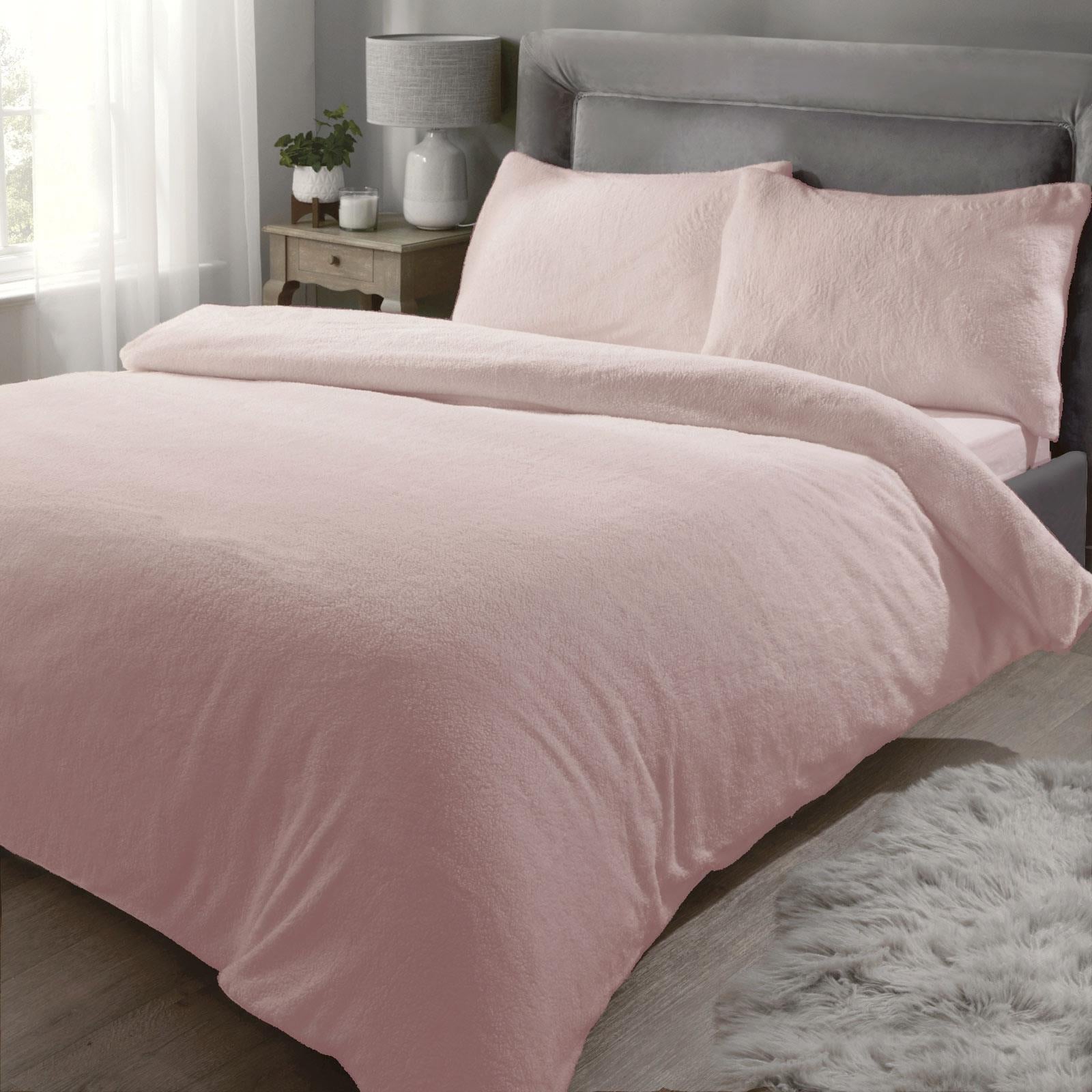 Sherpa Teddy Fleece Duvet Cover Set