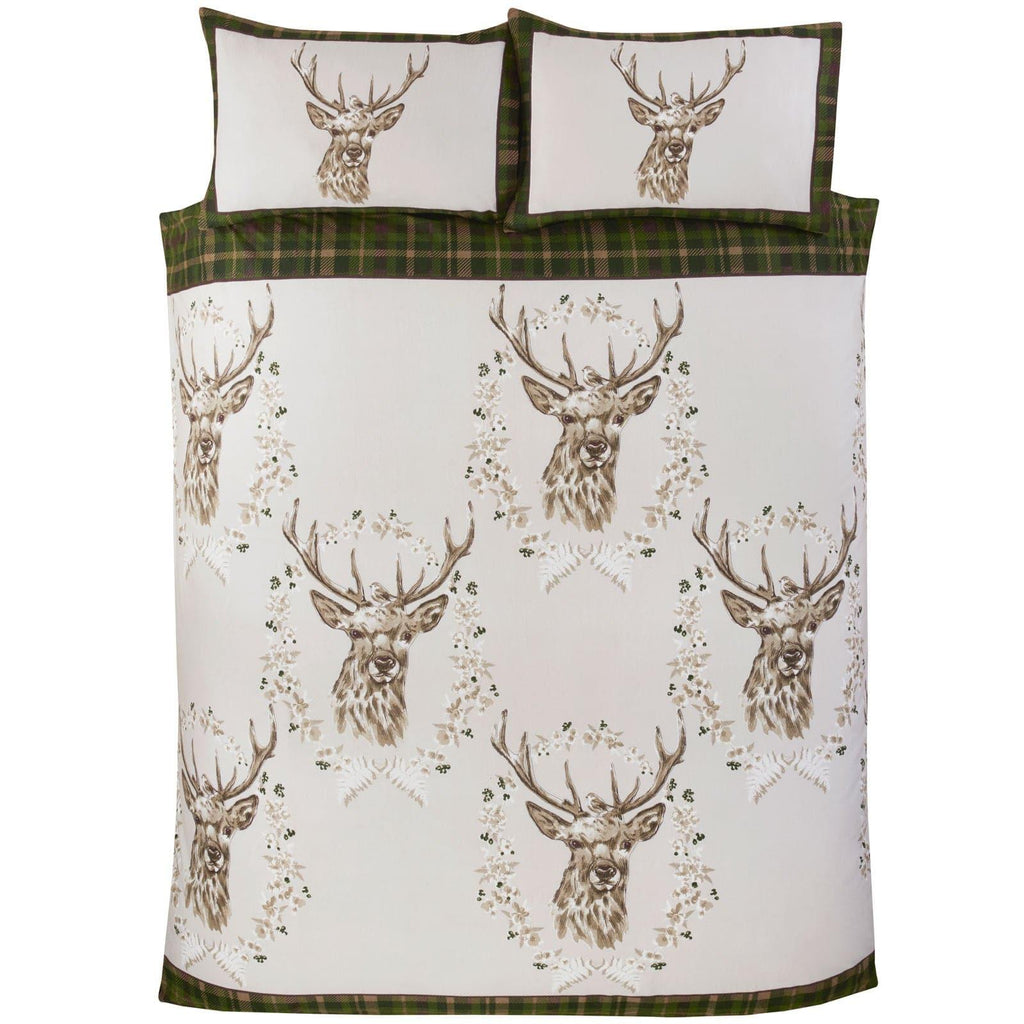 Angus Stag Flannelette Duvet Cover Set