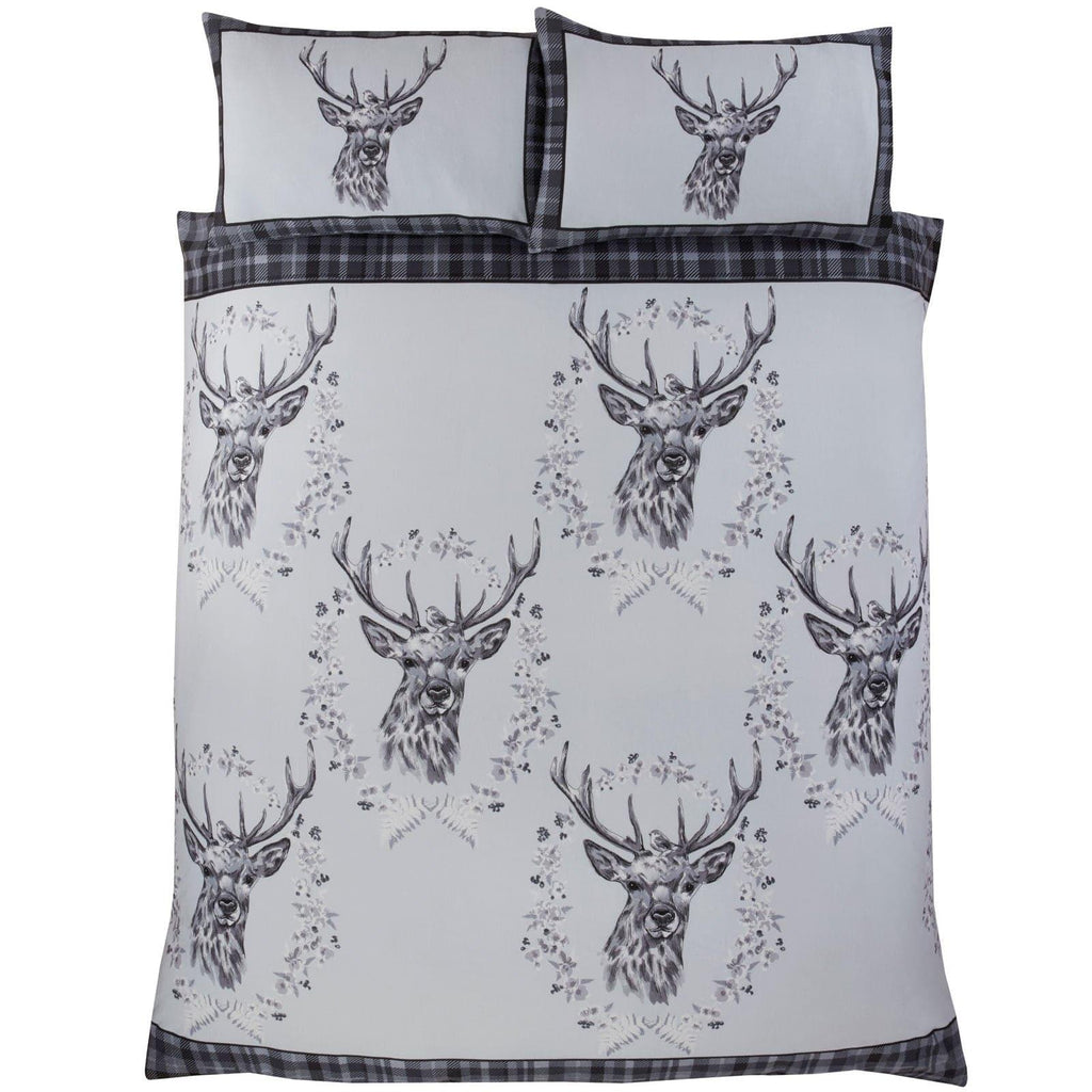 Angus Stag Flannelette Duvet Cover Set