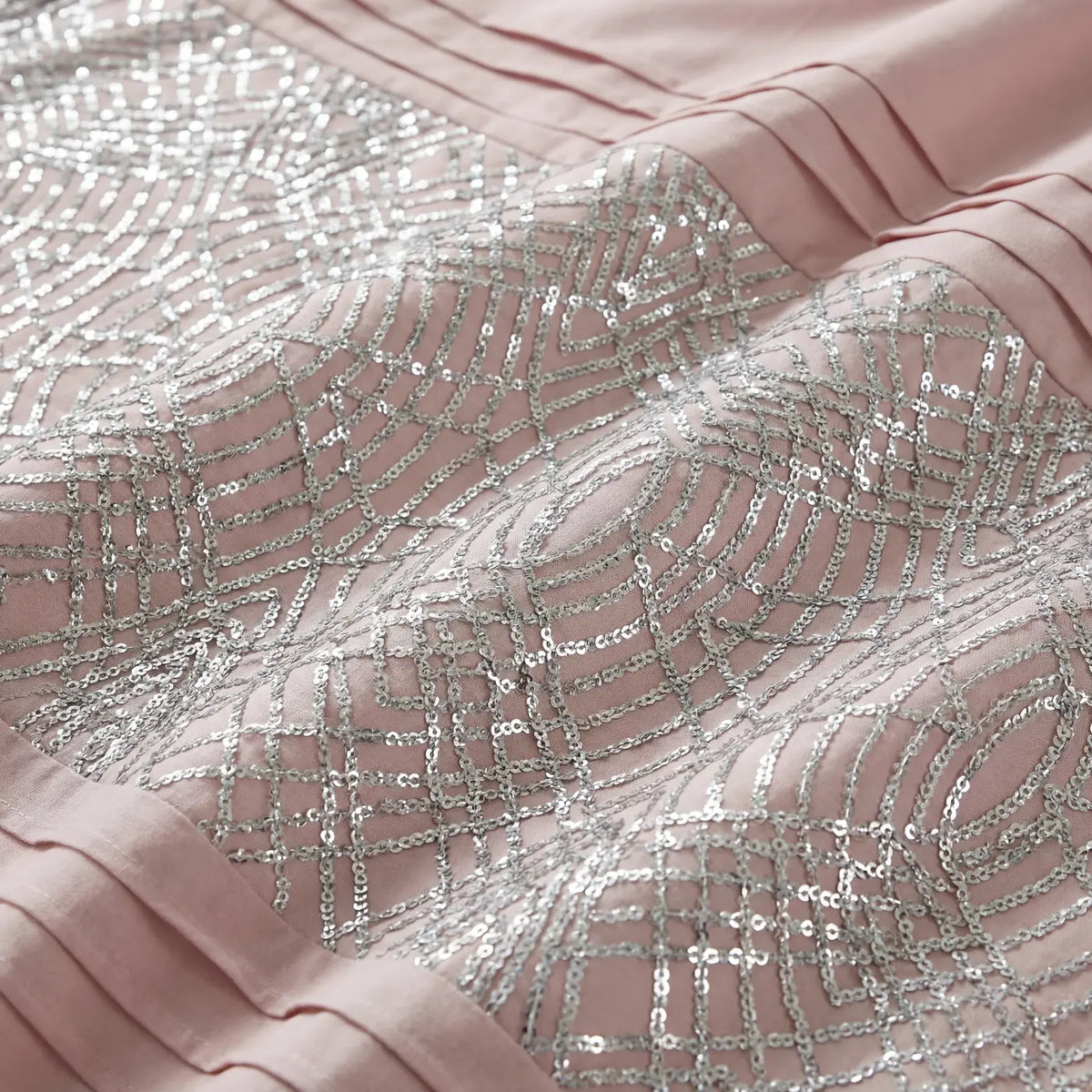 Charleston Glitter Duvet Cover Set - Blush Pink image 3
