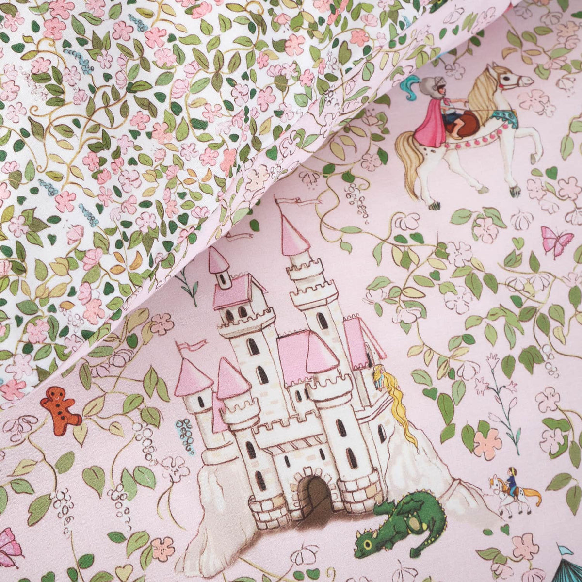 Belle & Boo Fairytale Duvet Cover Set - Pink - Fairytale Duvet Set