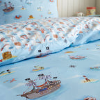 Belle & Boo Pirate Duvet Cover Set - Blue - Pirates Duvet Set Blue Image 4