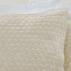 Bianca Attica Velvet Embroidered Blue Pillow Sham Pair 11