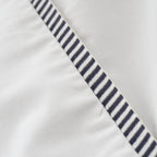 Bianca Contrast Trim 200 Thread Count Cotton Duvet Cover Set - White / Black image 5