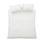 Bianca Contrast Trim 200 Thread Count Cotton Duvet Cover Set - White / Black image 6