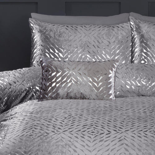 Bellagio Boudoir Cushion 12" x 20" (30cm x 50cm) - Silver