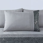 Charleston Glitter Duvet Cover Set - Grey image 2