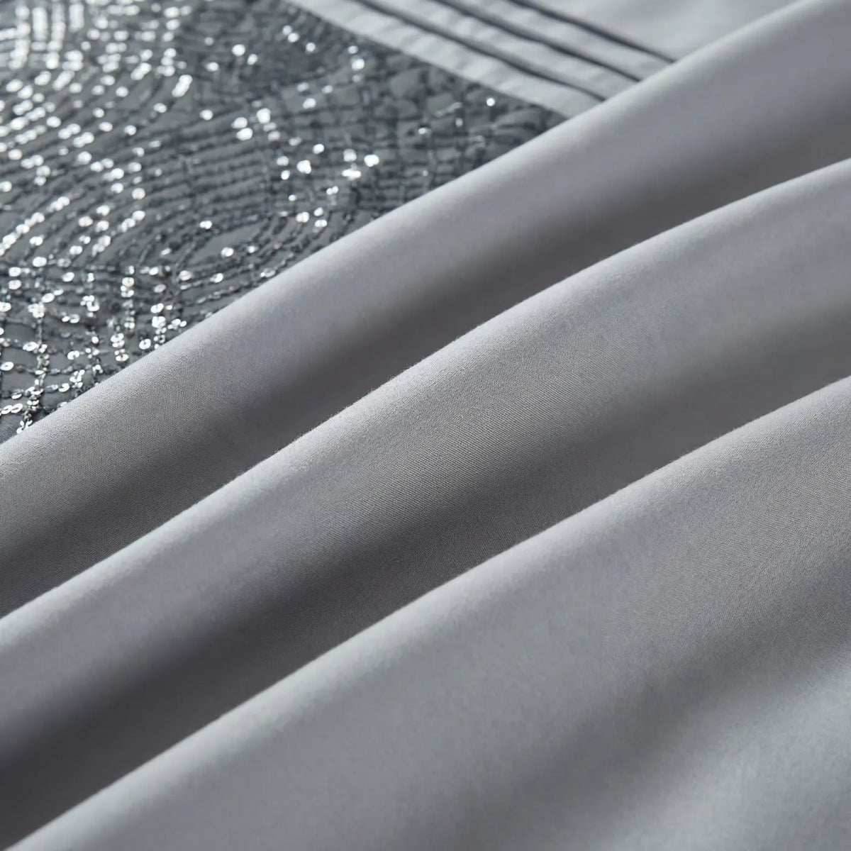 Charleston Glitter Duvet Cover Set - Grey image 3