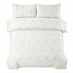 Sophie Embroidered Duvet Cover Set - Cream image 4