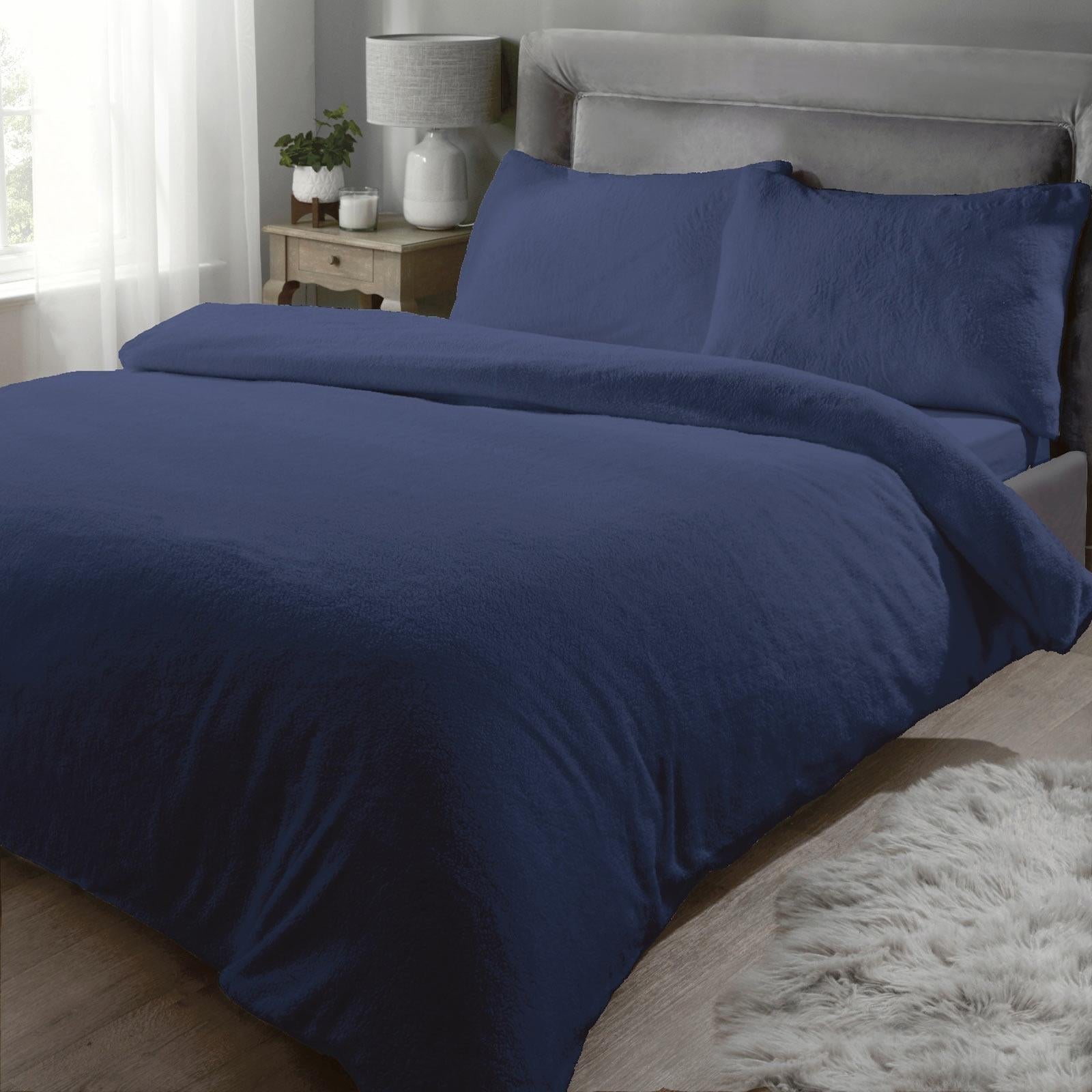 Sherpa Teddy Fleece Duvet Cover Set
