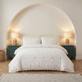 Sophie Embroidered Duvet Cover Set - Cream