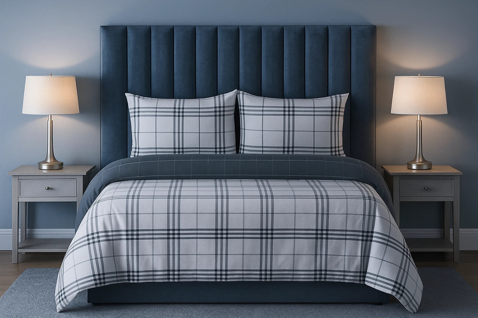 Harris Check Duvet Cover Bedding Set