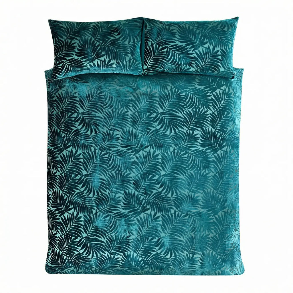 Paloma Velvet Duvet Cover Set - Emerald image 2