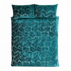 Paloma Velvet Duvet Cover Set - Emerald image 2