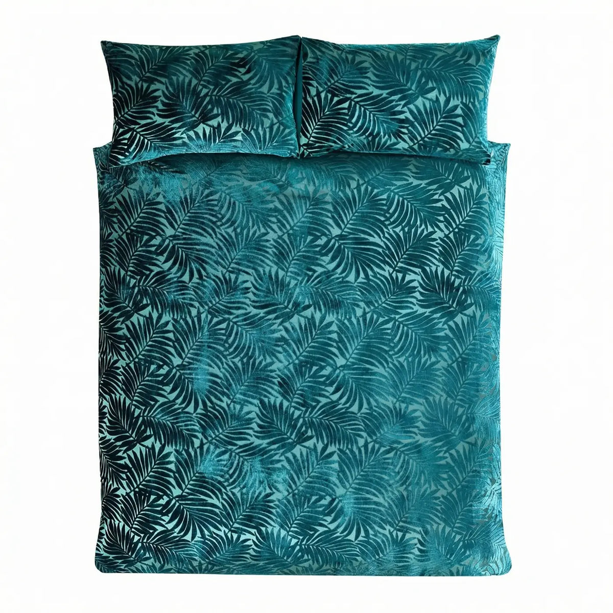 Paloma Velvet Duvet Cover Set - Emerald image 2