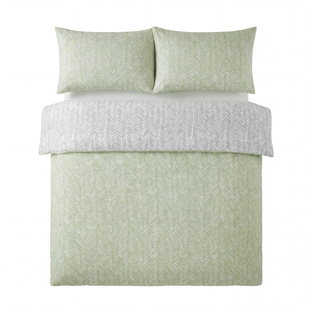 So Soft Helston Duvet Cover Set - Green image 4