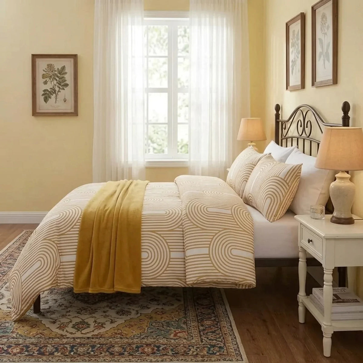 Arches Ochre Duvet Cover Bedding Set-6