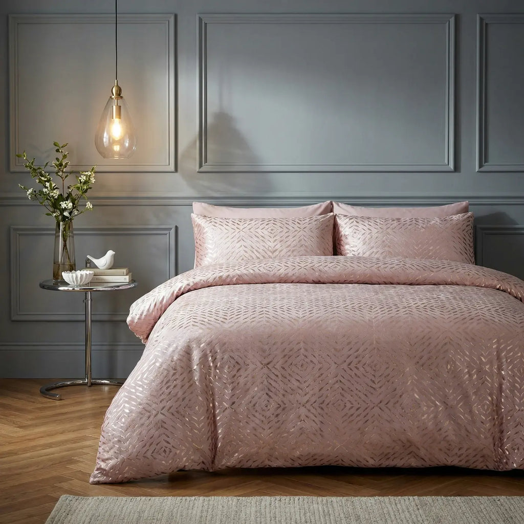 Bellagio Metallic Velvet Duvet Cover Set
