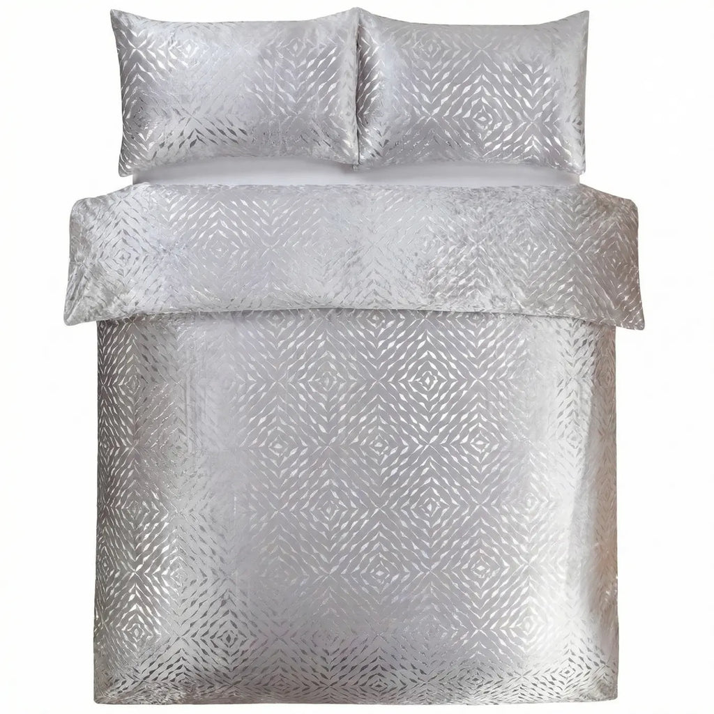 Bellagio Metallic Velvet Duvet Cover Set