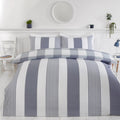 Chambray Stripe Duvet Cover Set