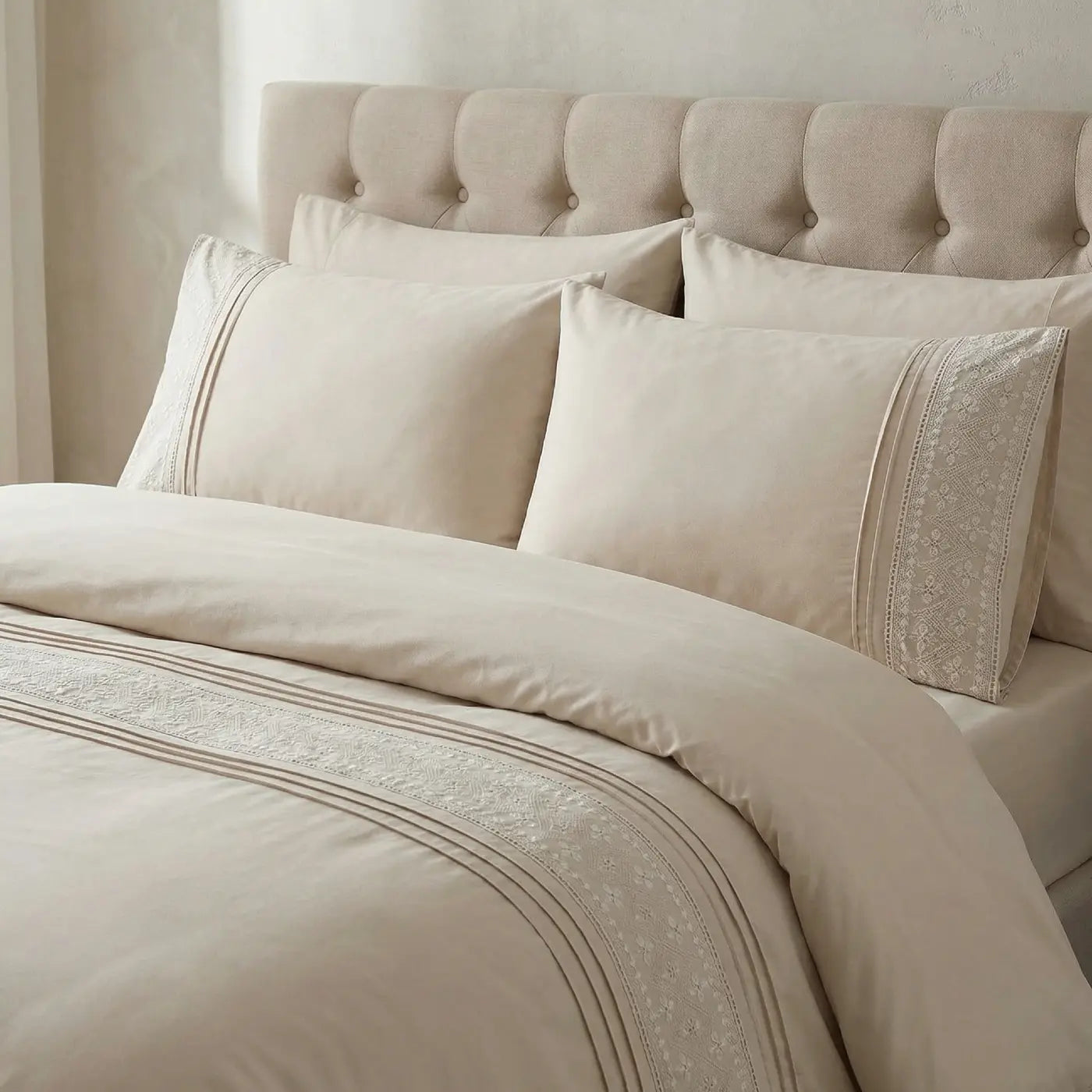 Charlotte Embroidered Duvet Cover Set