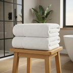 Eden 500gsm White 100% Cotton Towels-3