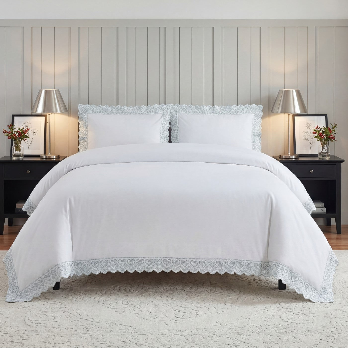 Elise Embroidered Duvet Cover Set