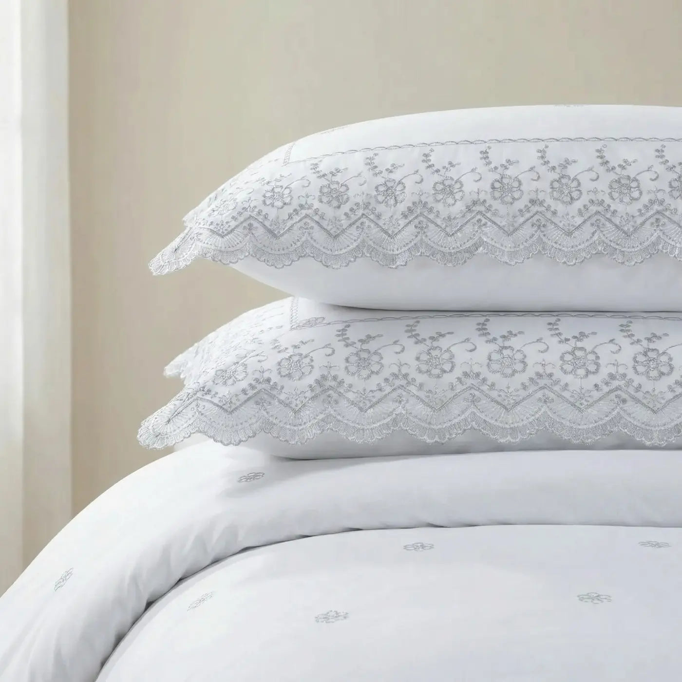 Gabrielle Embroidered Duvet Cover Set