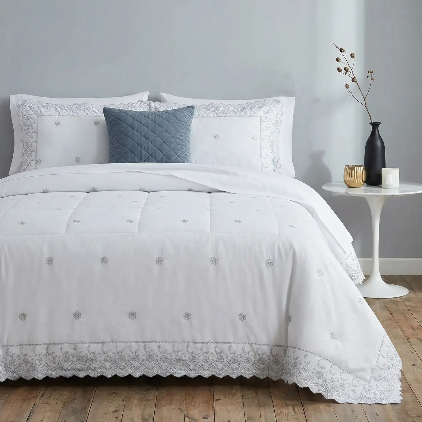 Gabrielle Embroidered Duvet Cover Set