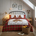 Hug Me Bear Duvet Cover Set - Red