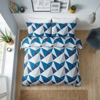 Leo Navy Duvet Cover Bedding Set-3