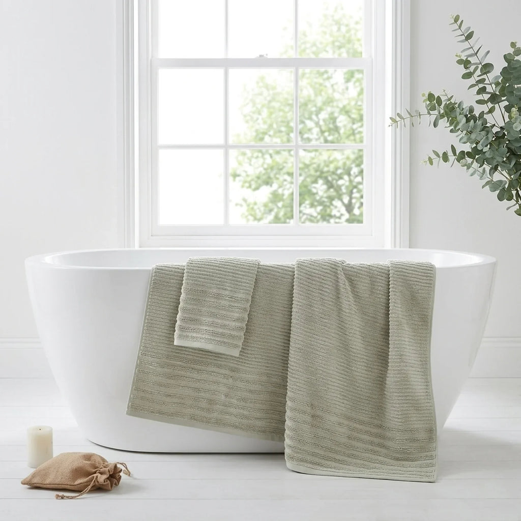 Linear 500gsm Dove Grey 100% Cotton Towels-1