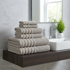 Linear 500gsm Dove Grey 100% Cotton Towels-2
