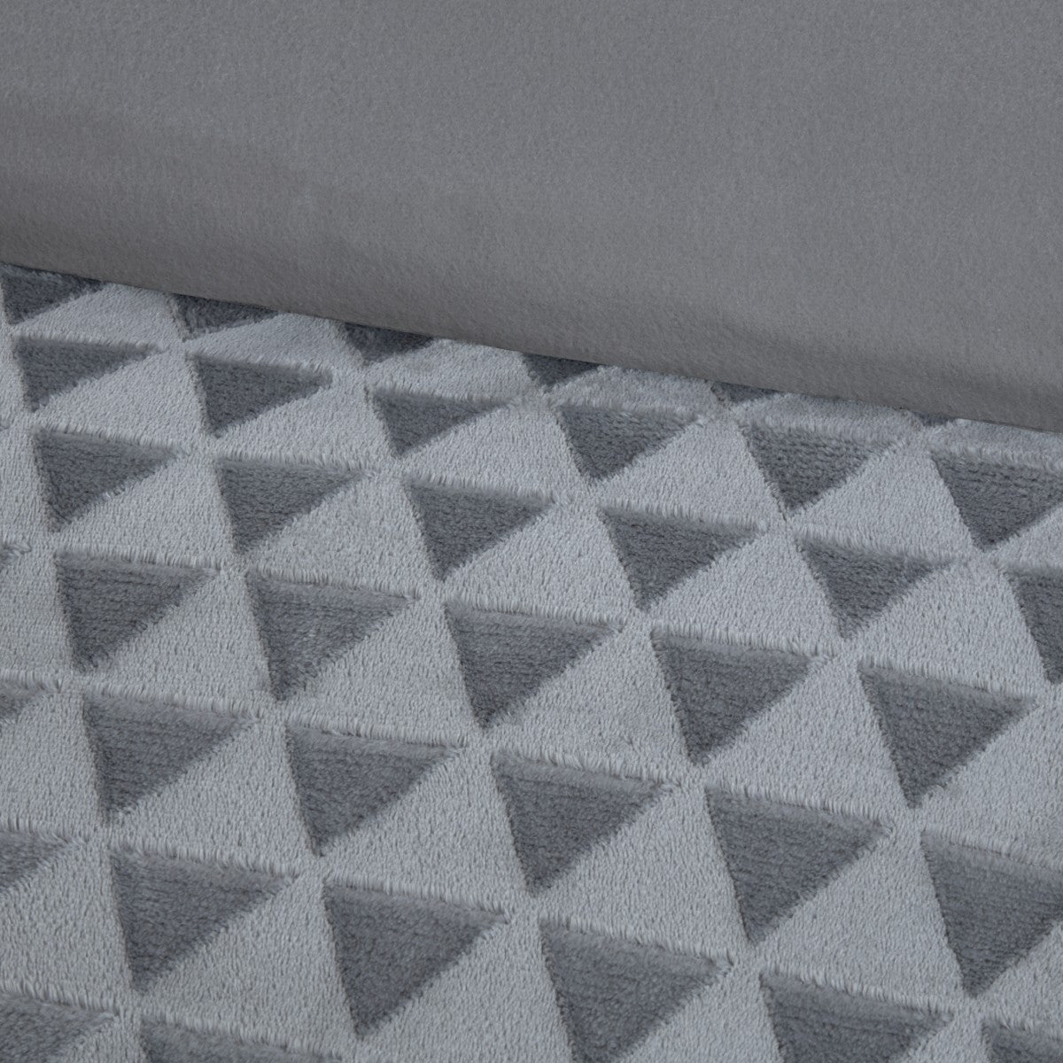 Diamond Cut Teddy Fleece Duvet Cover Set