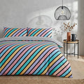 Oxford Stripe Duvet Cover Set - Pastel