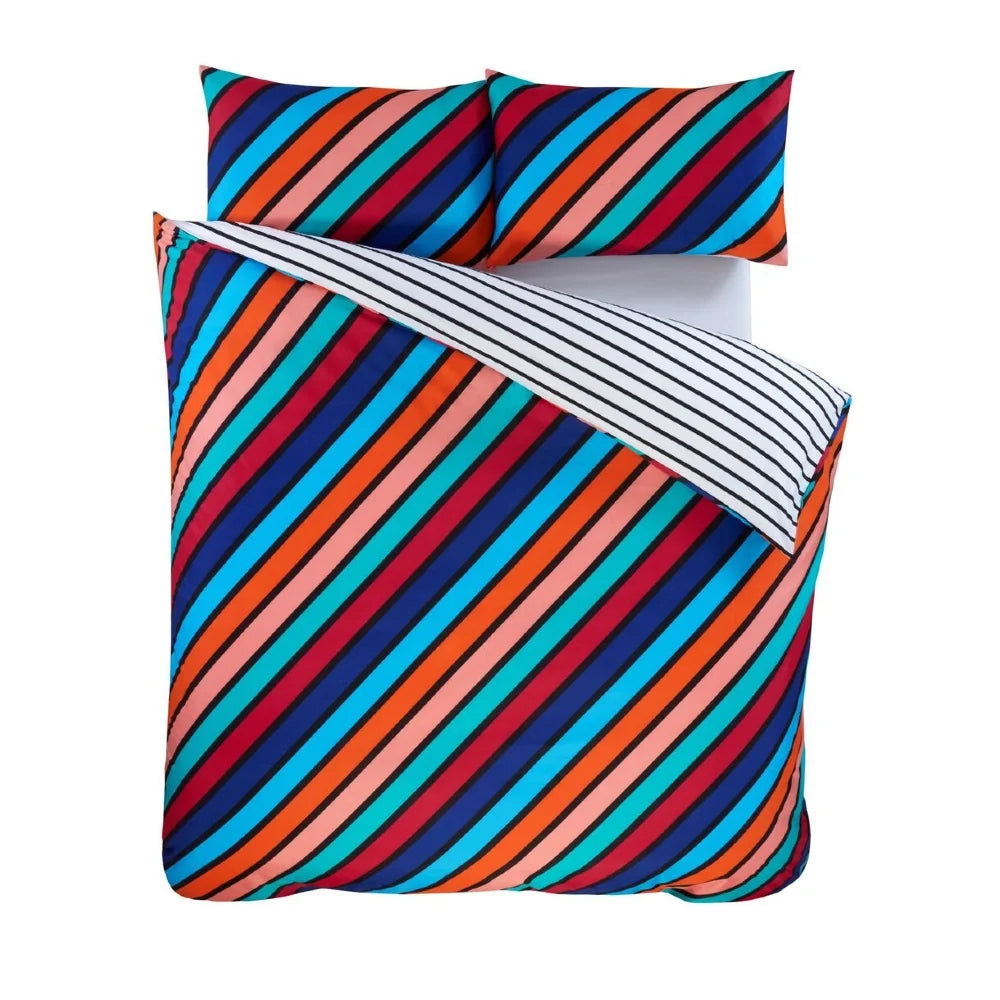 Oxford Stripe Duvet Cover Set by Rapport Home 2