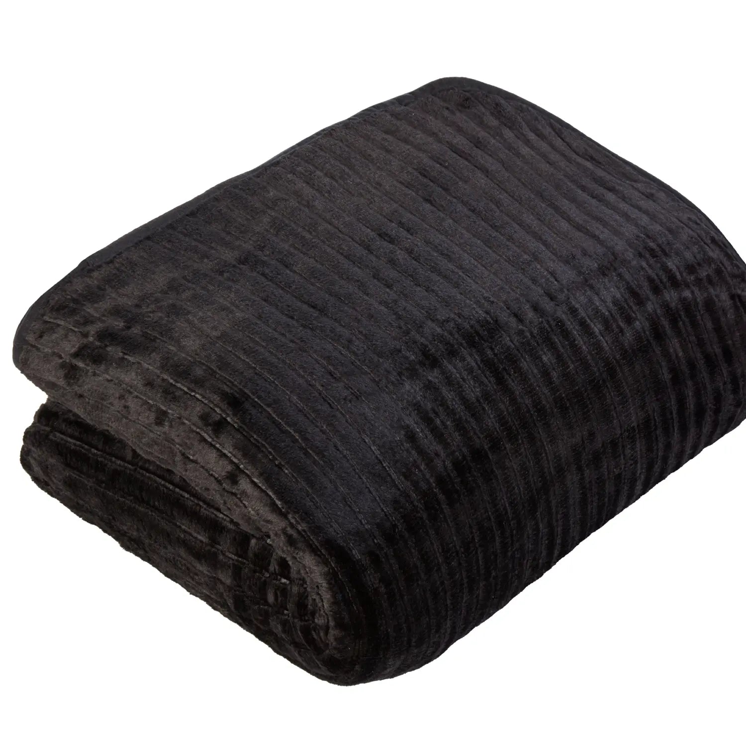 Ribbed Mink Blanket Throw by Rapport Home