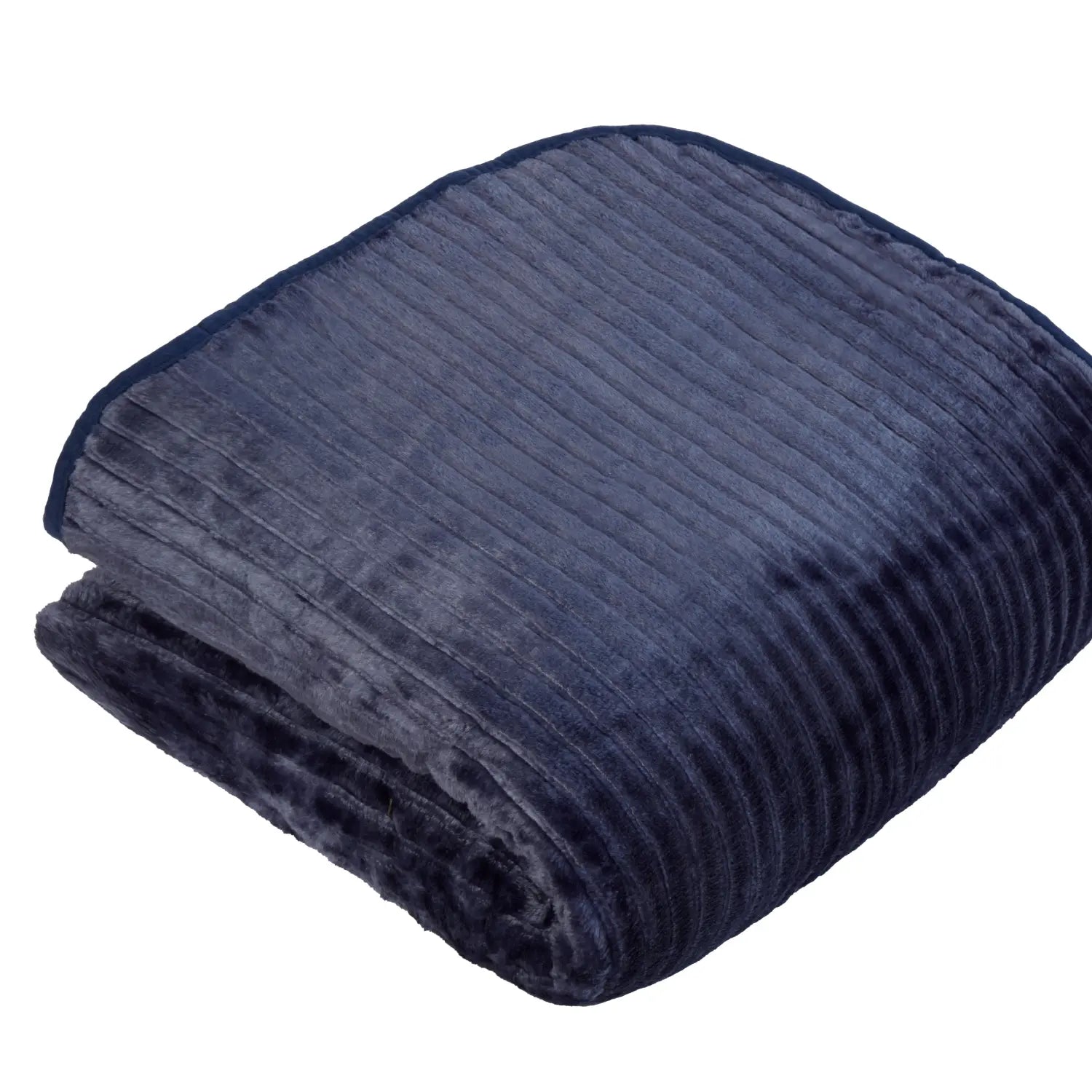 Ribbed Mink Blanket Throw by Rapport Home