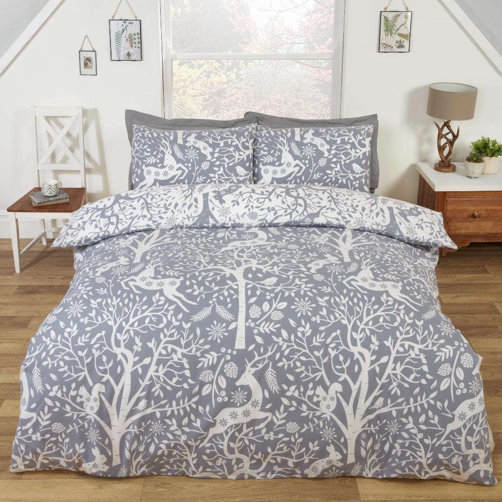 Tatton Duvet Cover Set - Grey