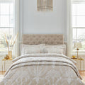 Avalon Jacquard Natural Duvet Cover Set