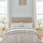Avalon Jacquard Natural Duvet Cover Set