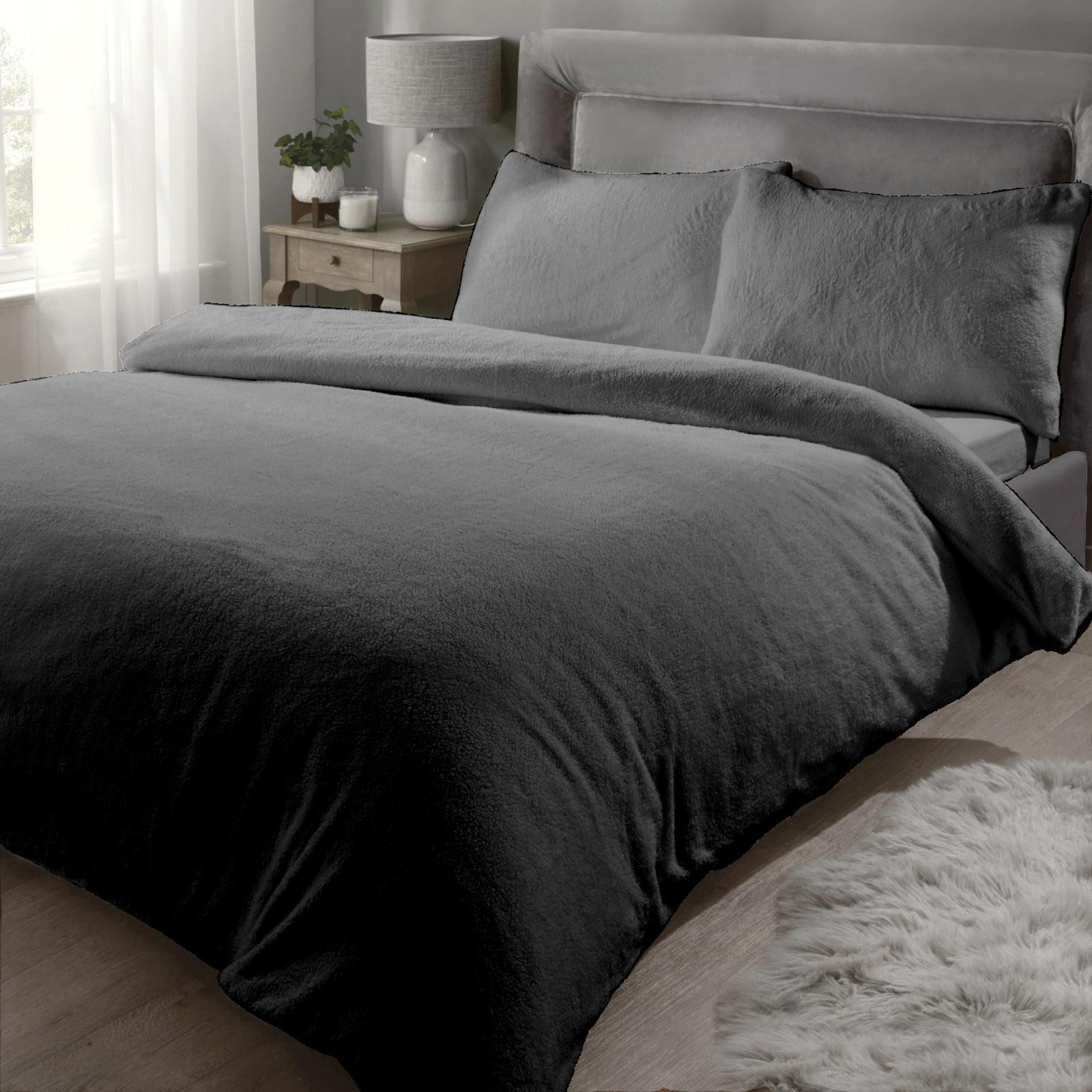 Sherpa Teddy Fleece Duvet Cover Set