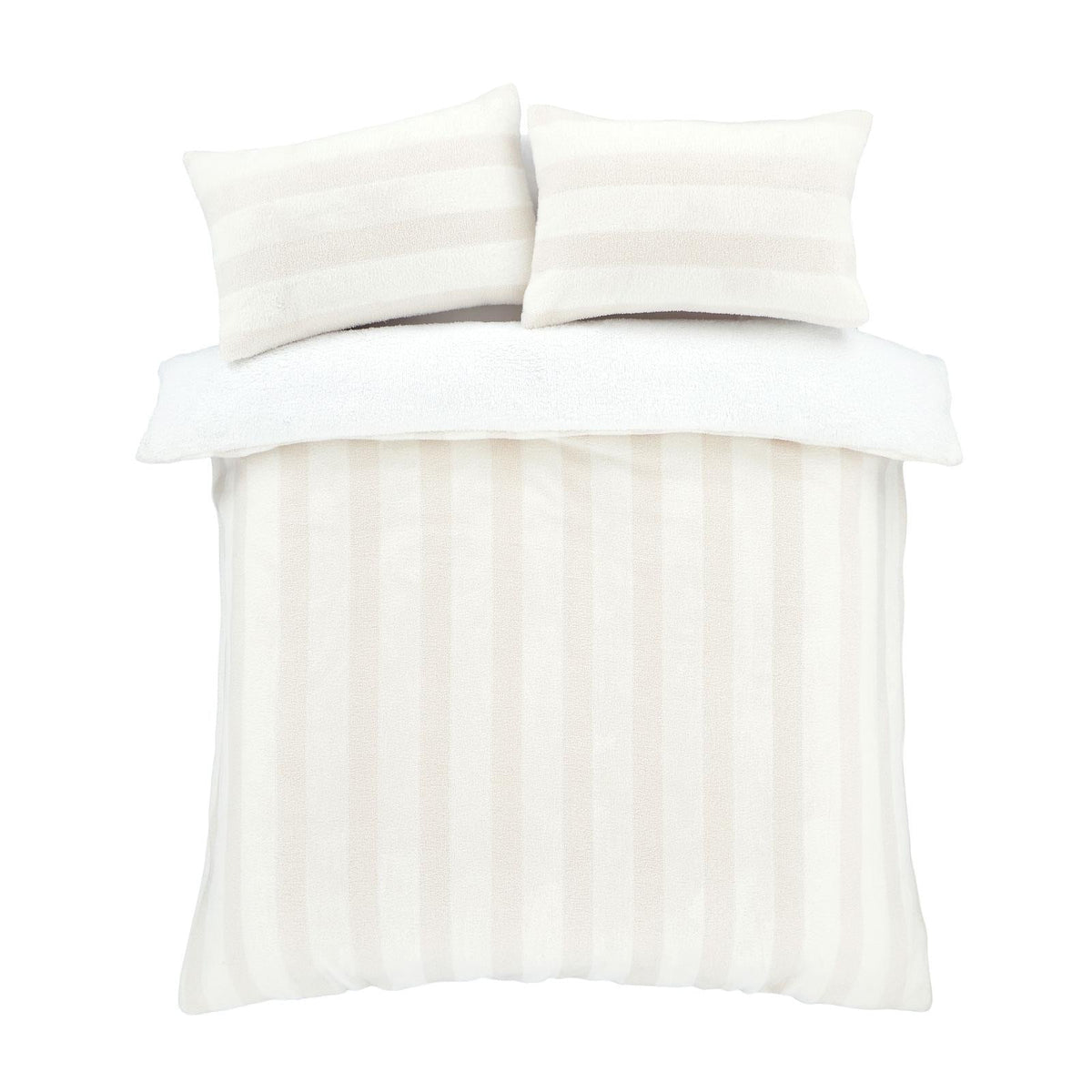Bianca Cosy Soft Stripe Fur Duvet Cover Set 5