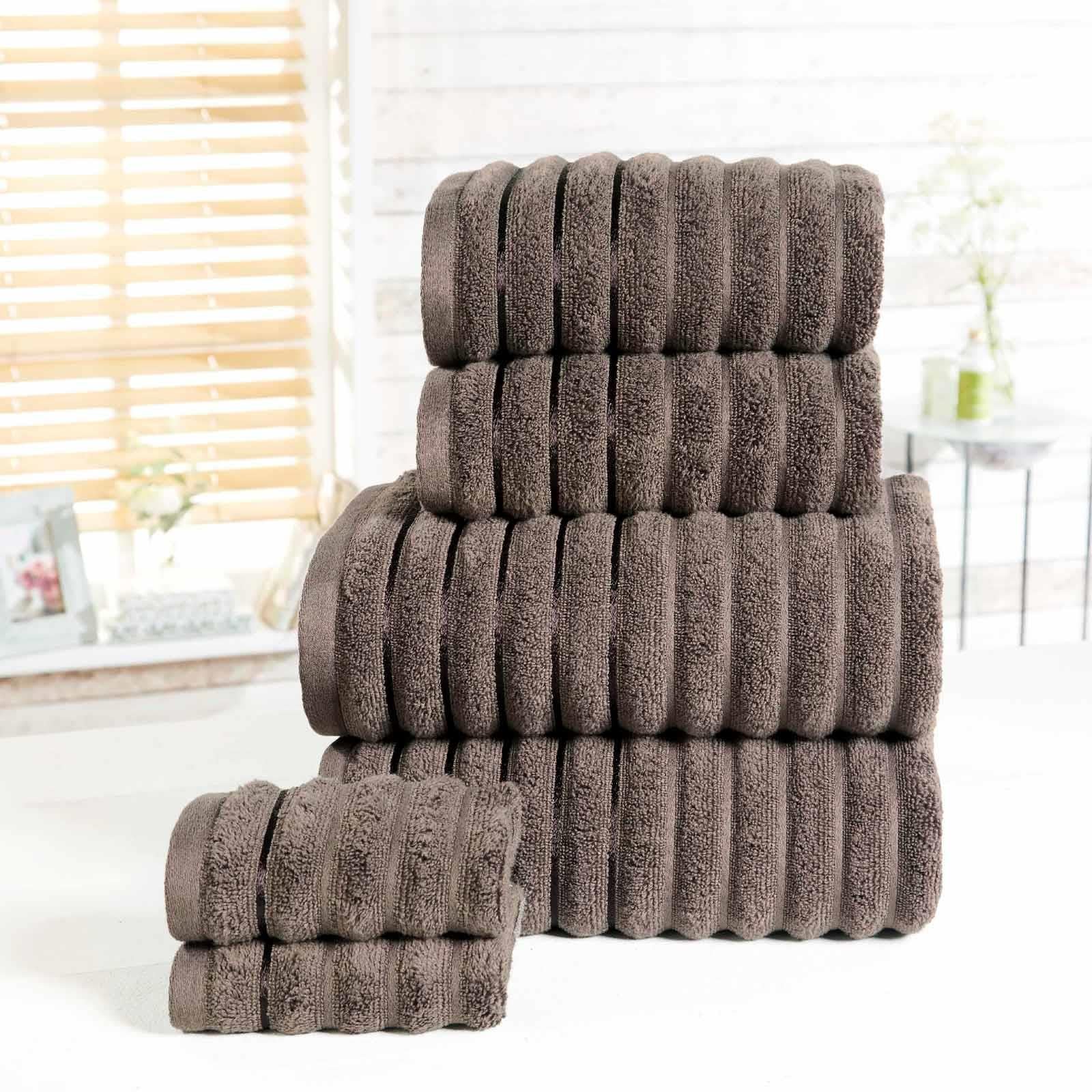 Ribbed 600gsm Towel Bale Set - 2 Piece and 6 Piece