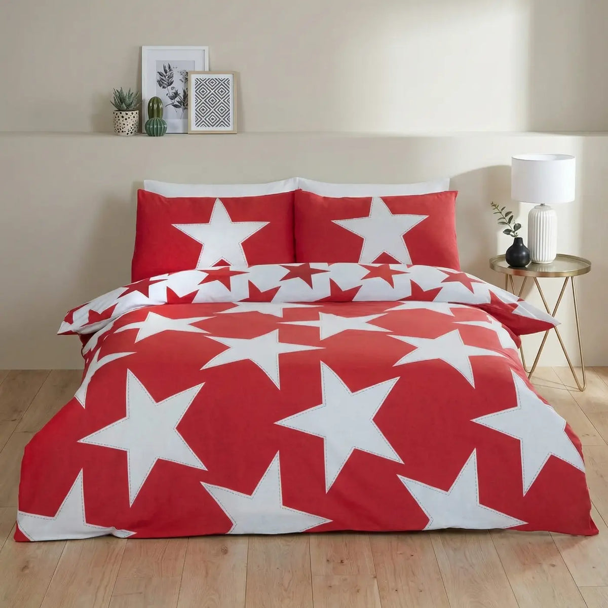 All Stars Duvet Cover Set - Red