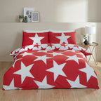 All Stars Duvet Cover Set - Red