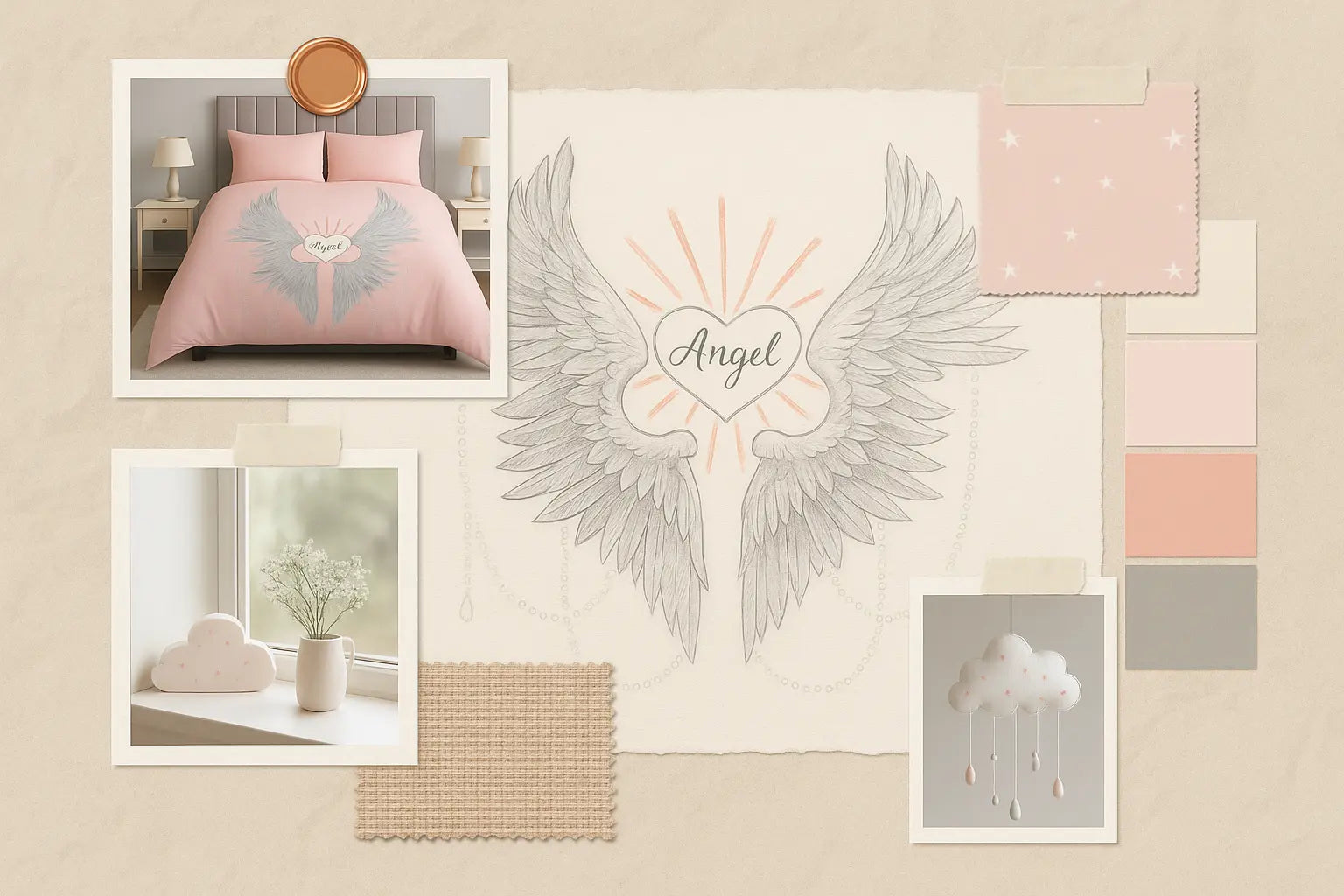 Angel Wings Duvet Cover Bedding Set